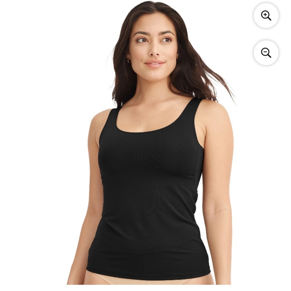 💜 Jockey® Essentials Women's Underarm Smoothing Tank, Size3XL